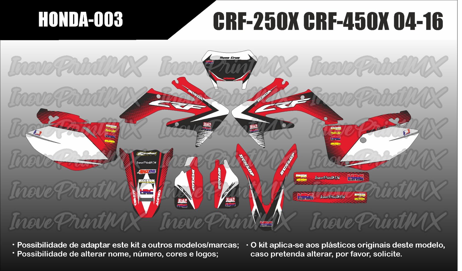 Honda CRF-250X CRF-450X 04 - 16