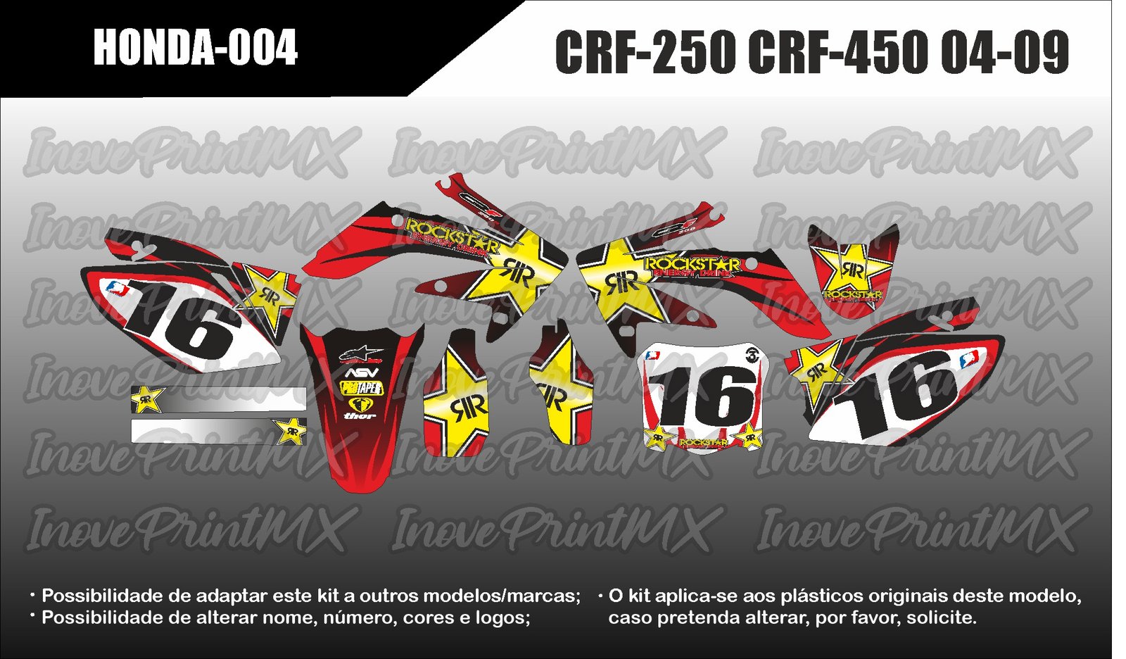 Honda CRF-250 CRF-450 04 - 09