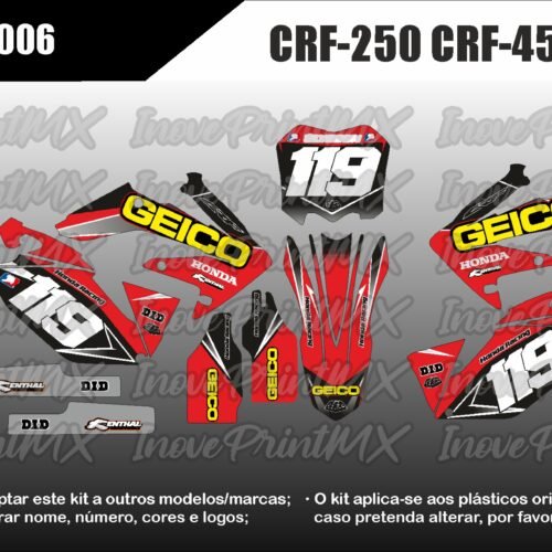 Honda CRF-250 CRF-450 04 - 09