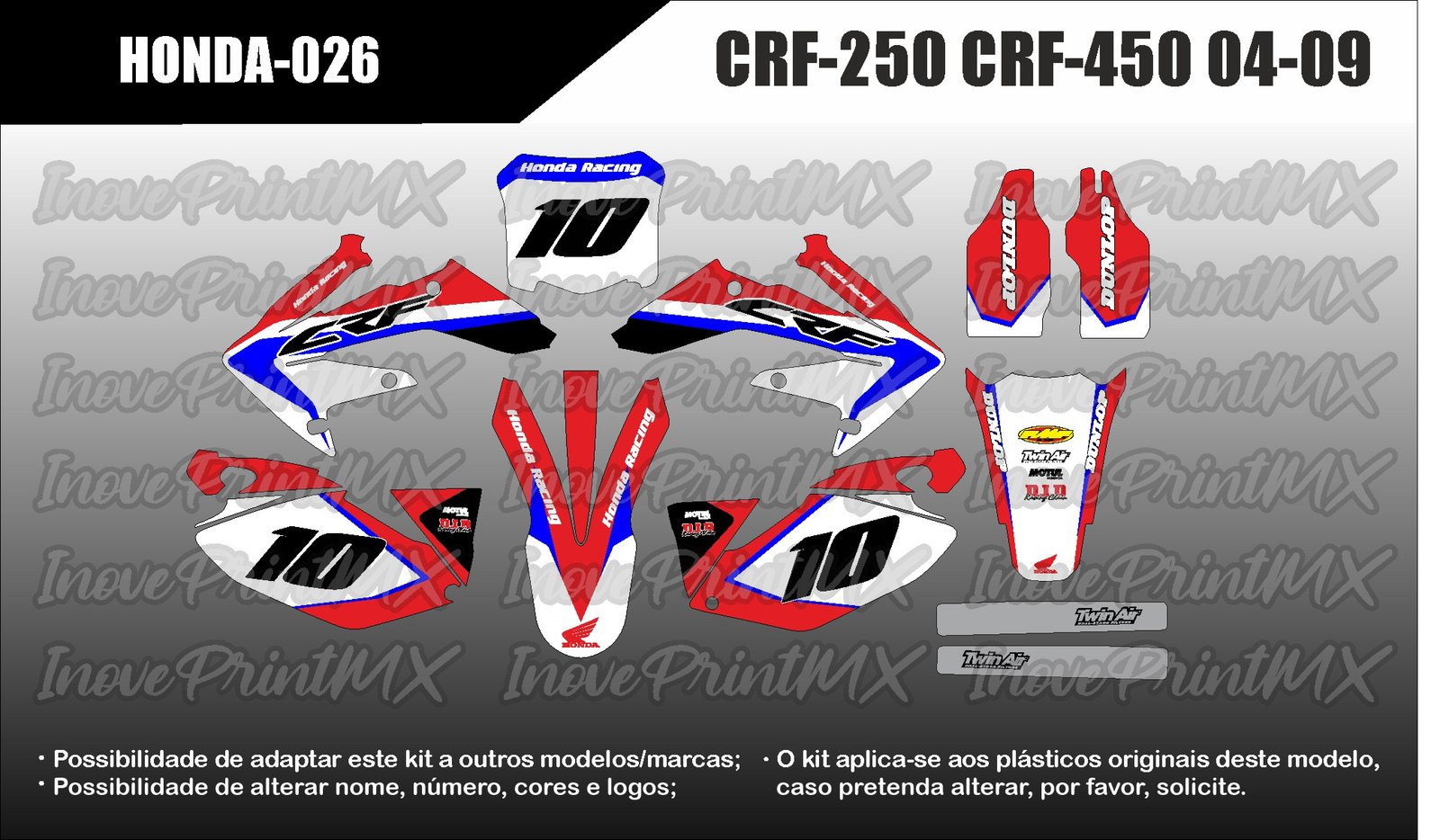 Honda CRF-250 CRF-450 04 - 09