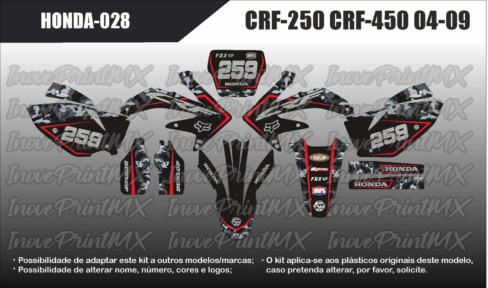 Honda CRF-250 CRF-450 04 - 09