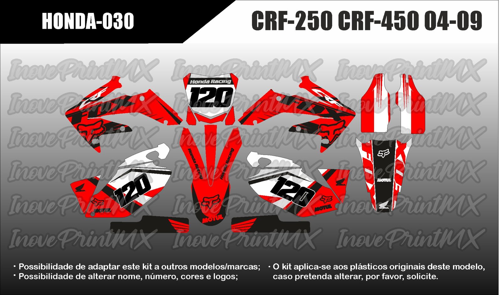 Honda CRF-250 CRF-450 04 - 09