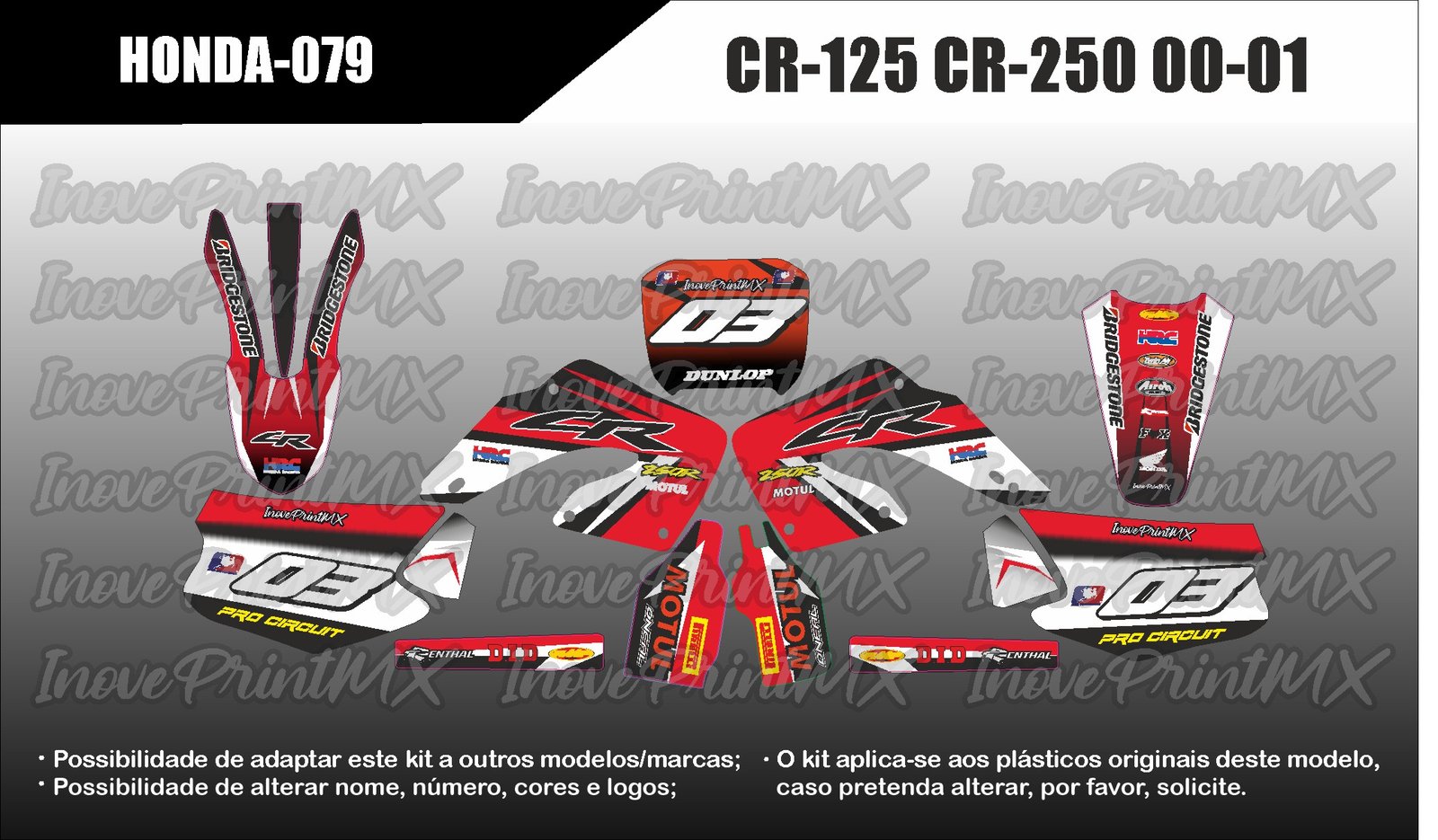 Honda CR-125 CR-250 00 - 01
