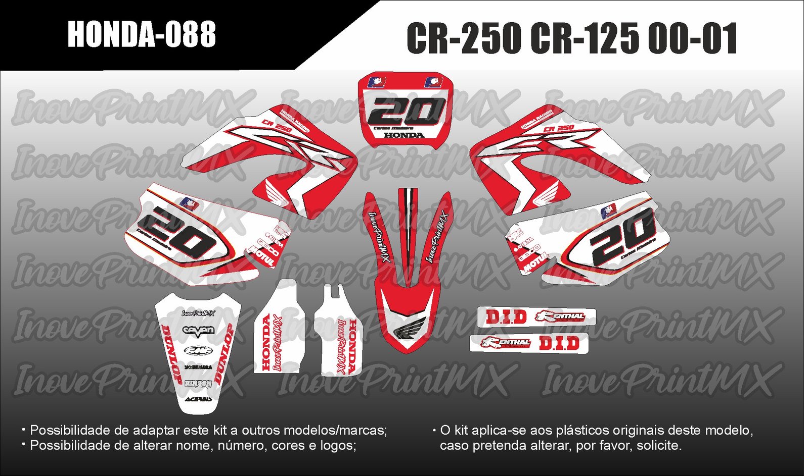 Honda CR-125 CR-250 00 - 01