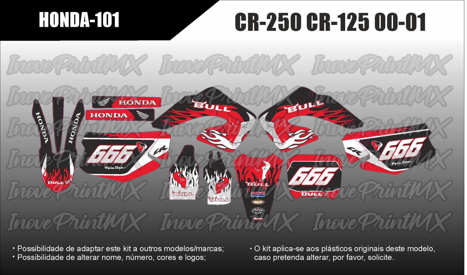 Honda CR-125 CR-250 00 - 01