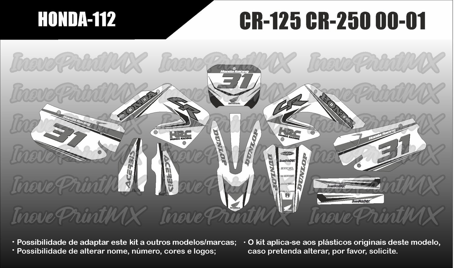 Honda CR-125 CR-250 00 - 01