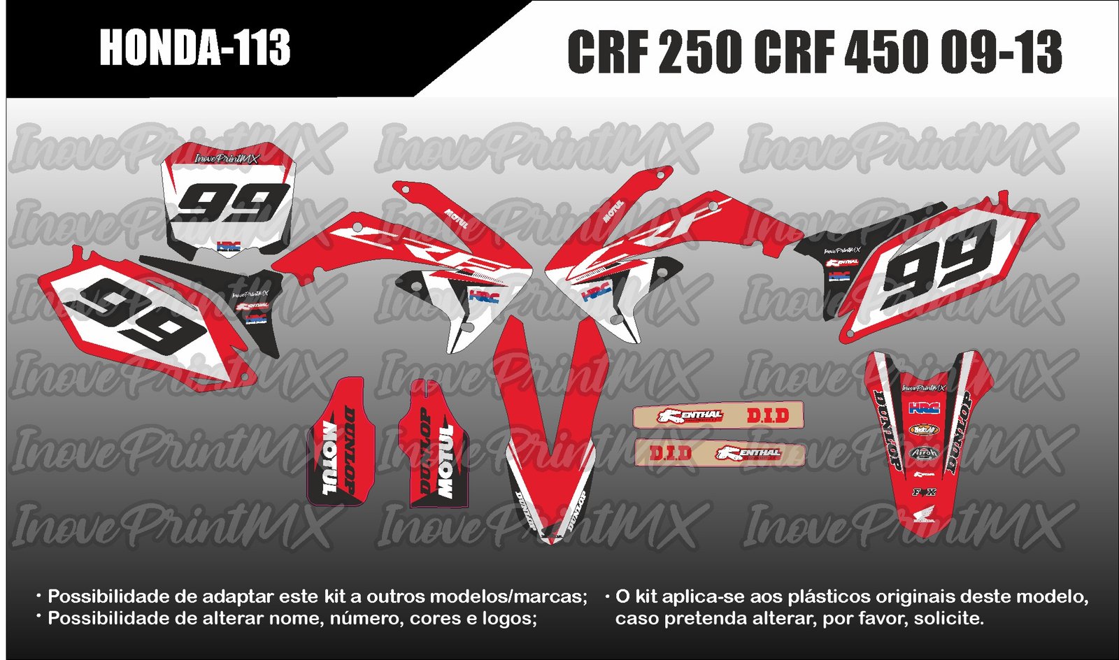 Honda CRF-250 CRF-450 09 - 13