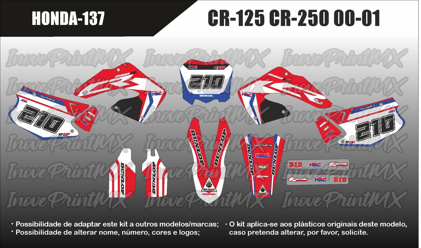 Honda CR-125 CR-250 00 - 01