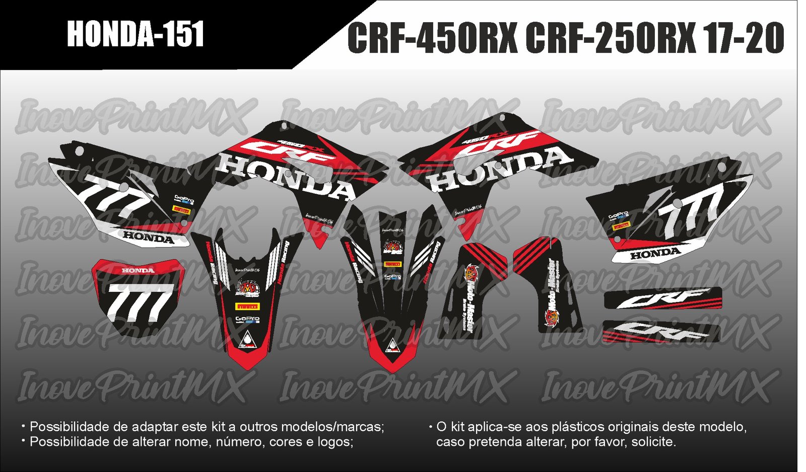 Honda CRF-450RX CRF-250RX 17 - 20