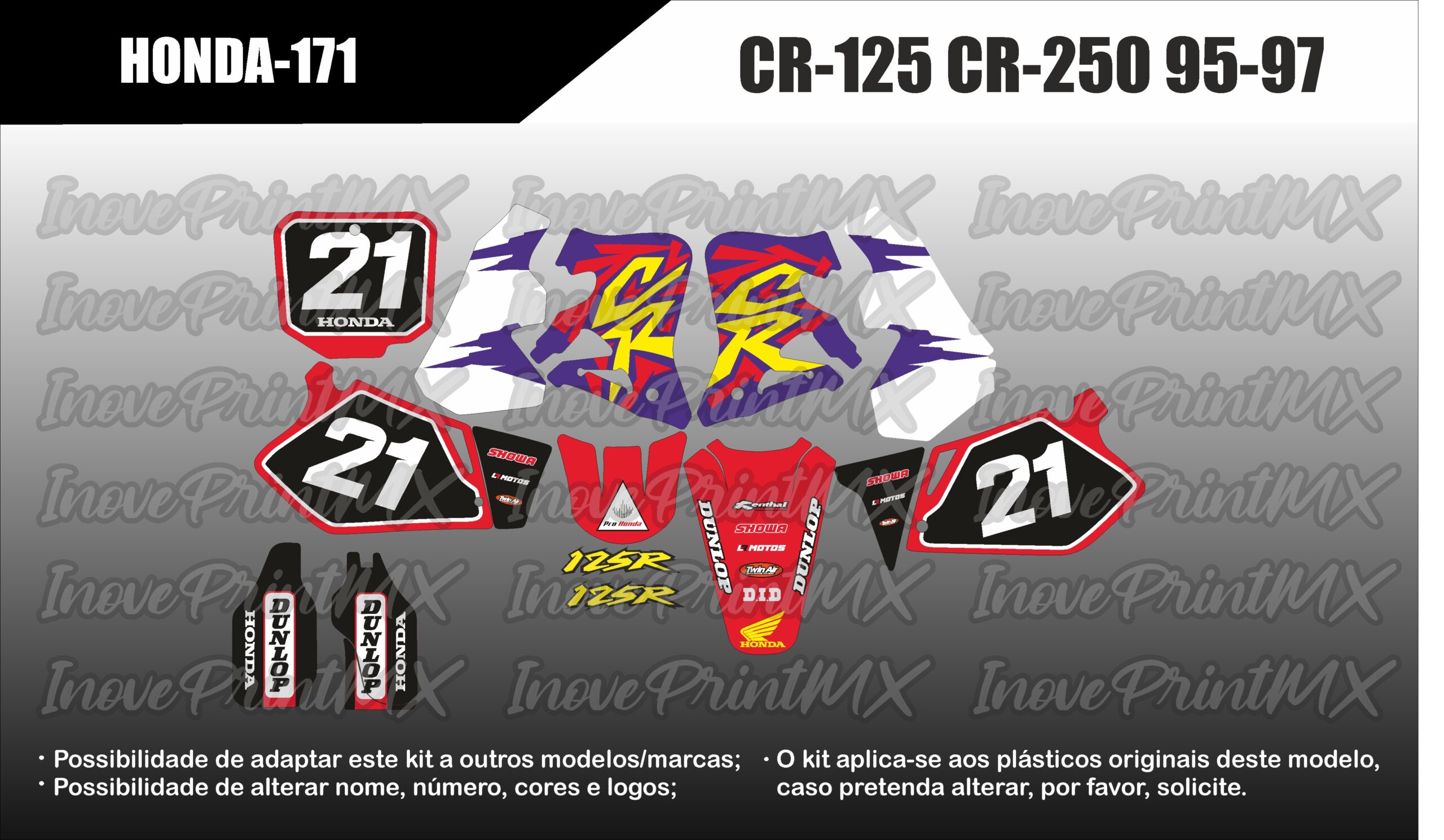 Honda CR-125 CR-250 95 - 97