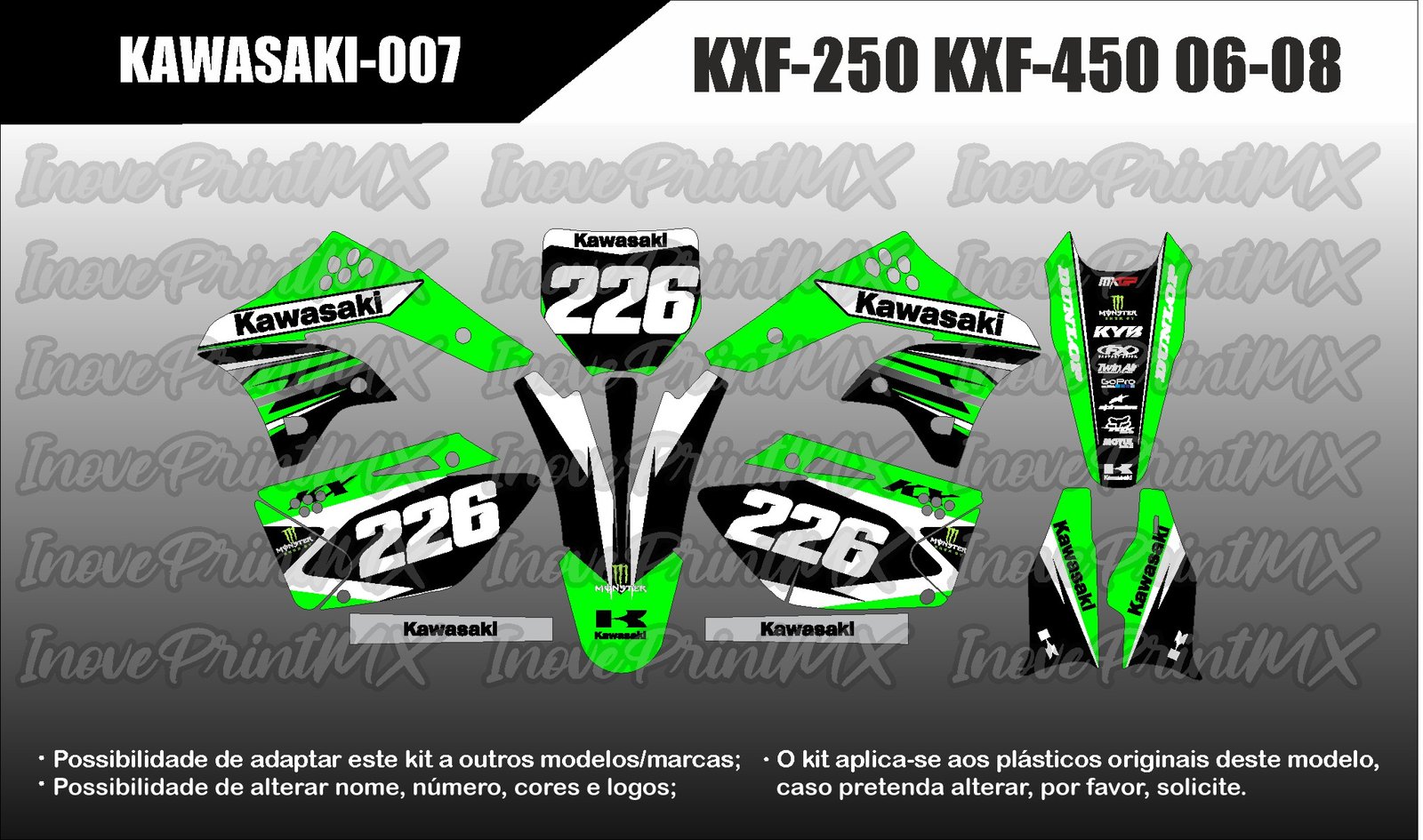 Kawasaki KXF-250 KXF-450 06 - 08