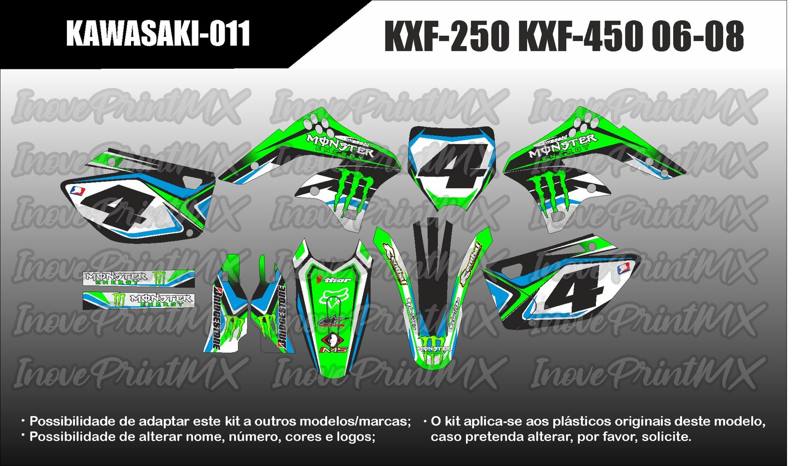 Kawasaki KXF-250 KXF-450 06 - 08