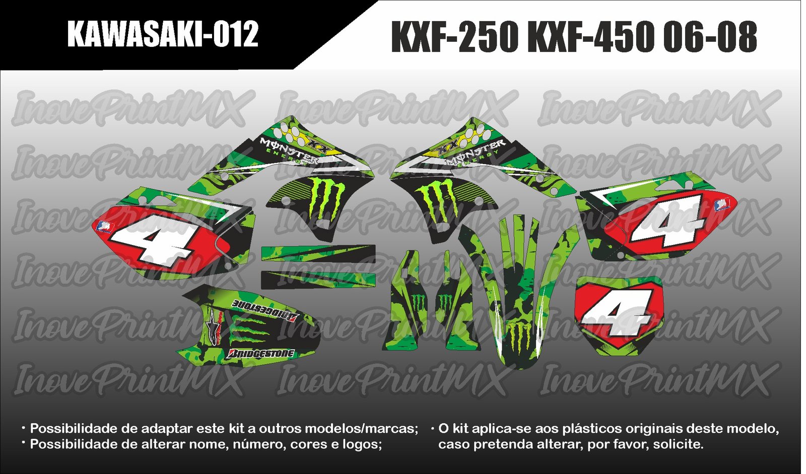 Kawasaki KXF-250 KXF-450 06 - 08