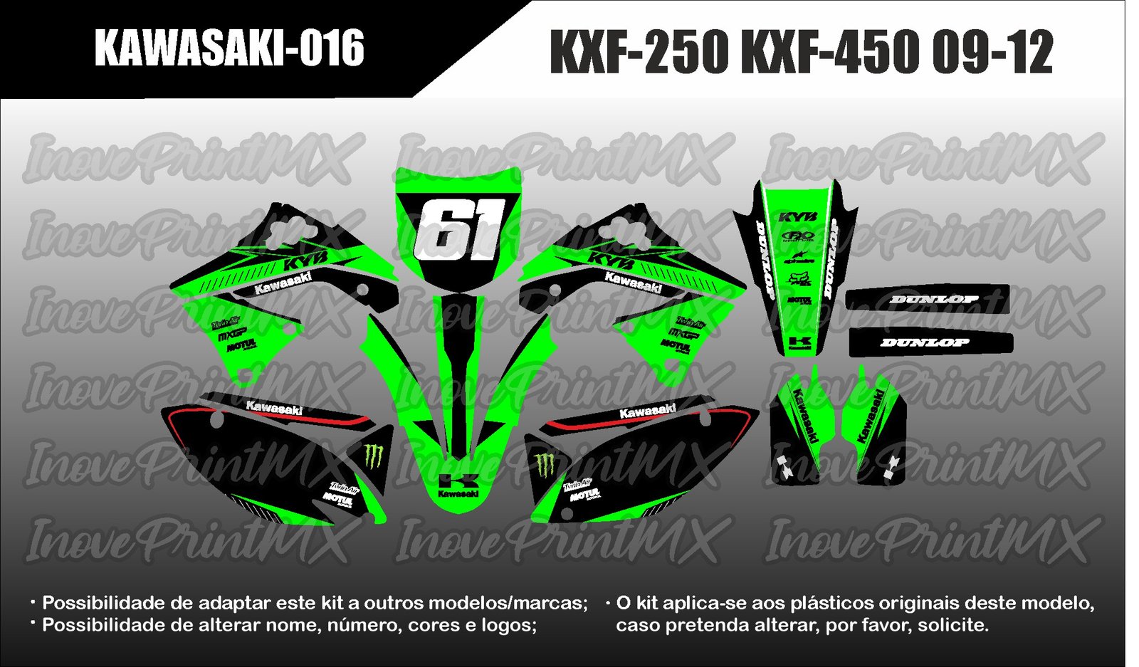 Kawasaki KXF-250 KXF-450 09 - 12