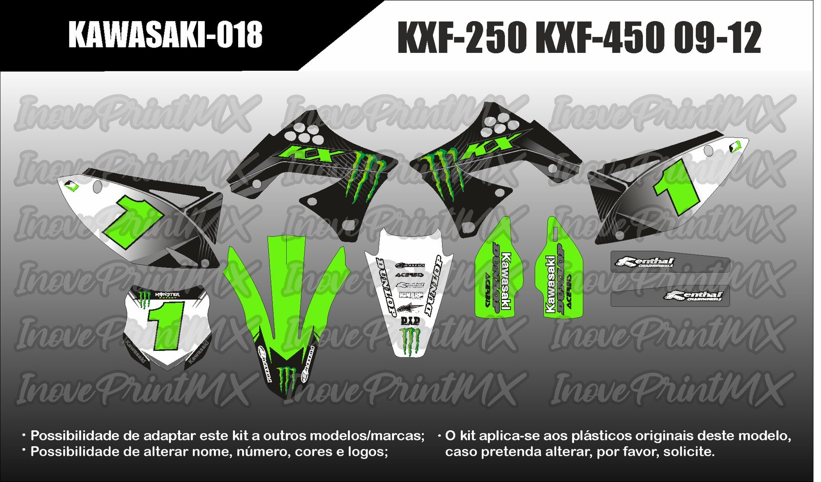 Kawasaki KXF-250 KXF-450 09 - 12