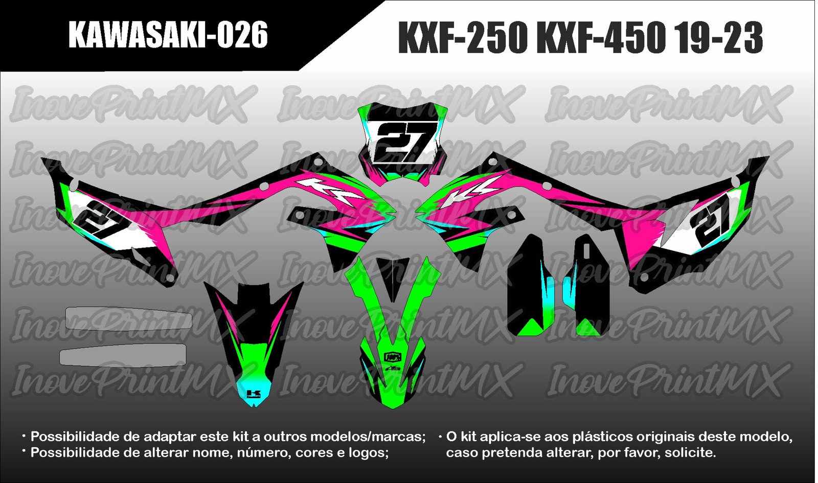 Kawasaki KXF-250 KXF-450 19 - 23