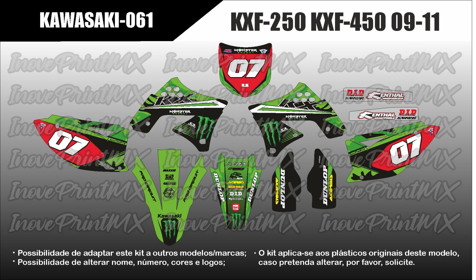 Kawasaki KXF-250 KXF-450 09 - 11