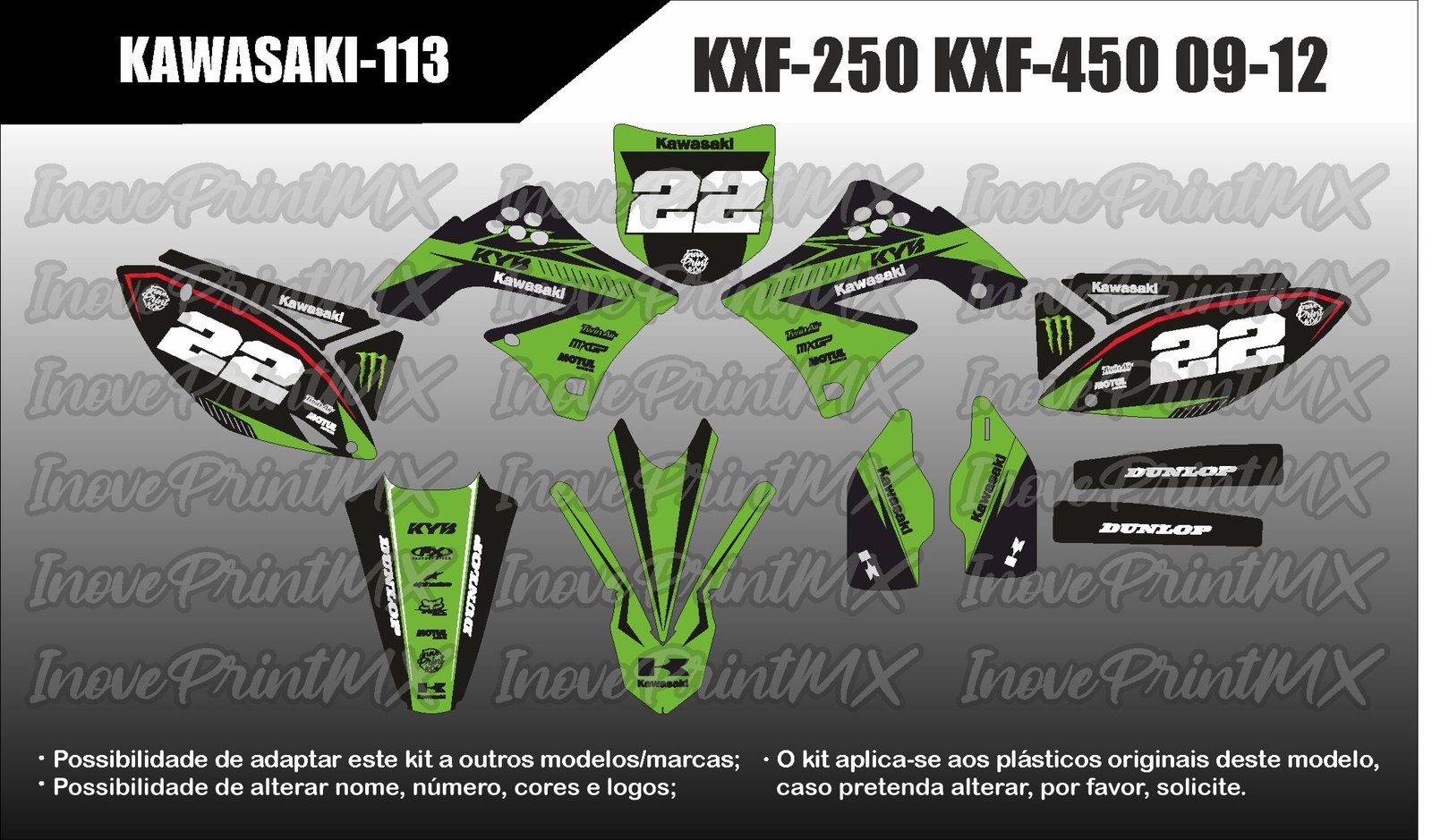 Kawasaki KXF-250 KXF-450 09 - 12