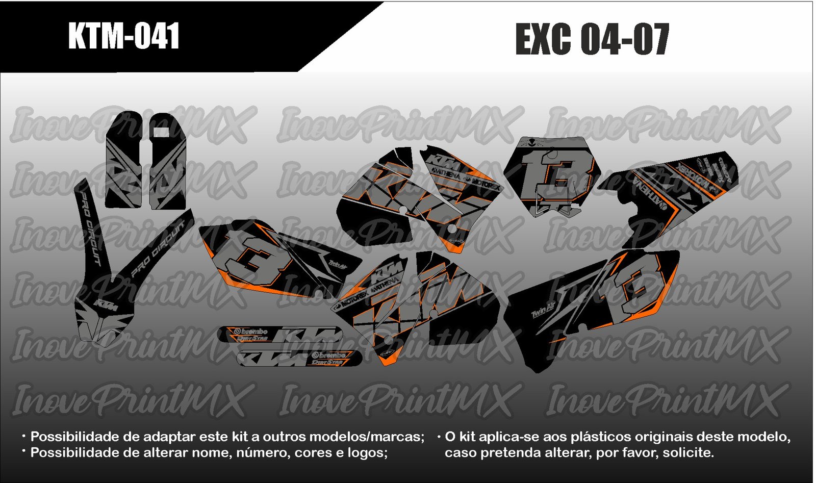 KTM EXC 04 - 07