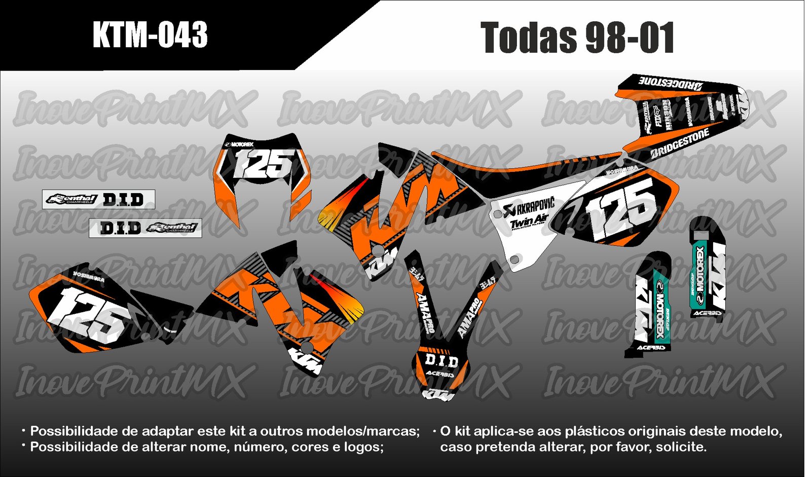 KTM EXC SX SX-F 98 - 01