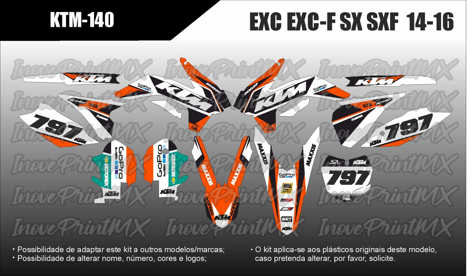 KTM EXC EXC-F SX SX-F 14 - 16