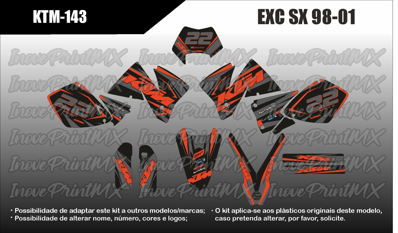 KTM EXC SX SX-F 98 - 01