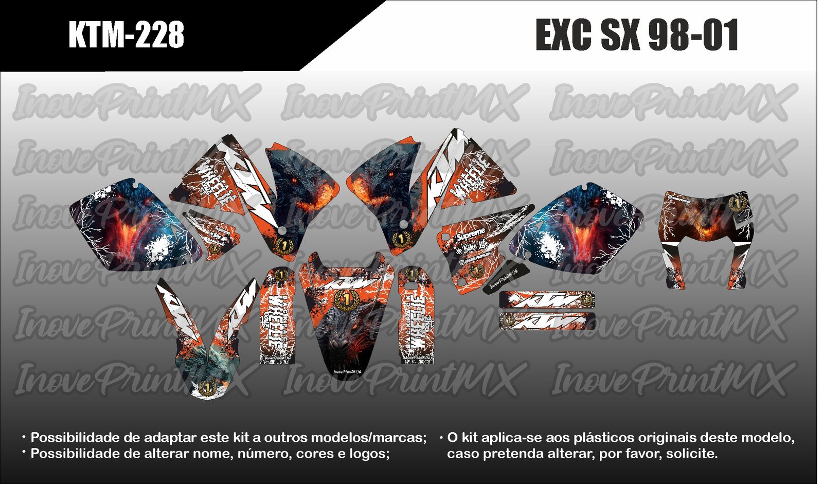 KTM EXC SX 98 - 01