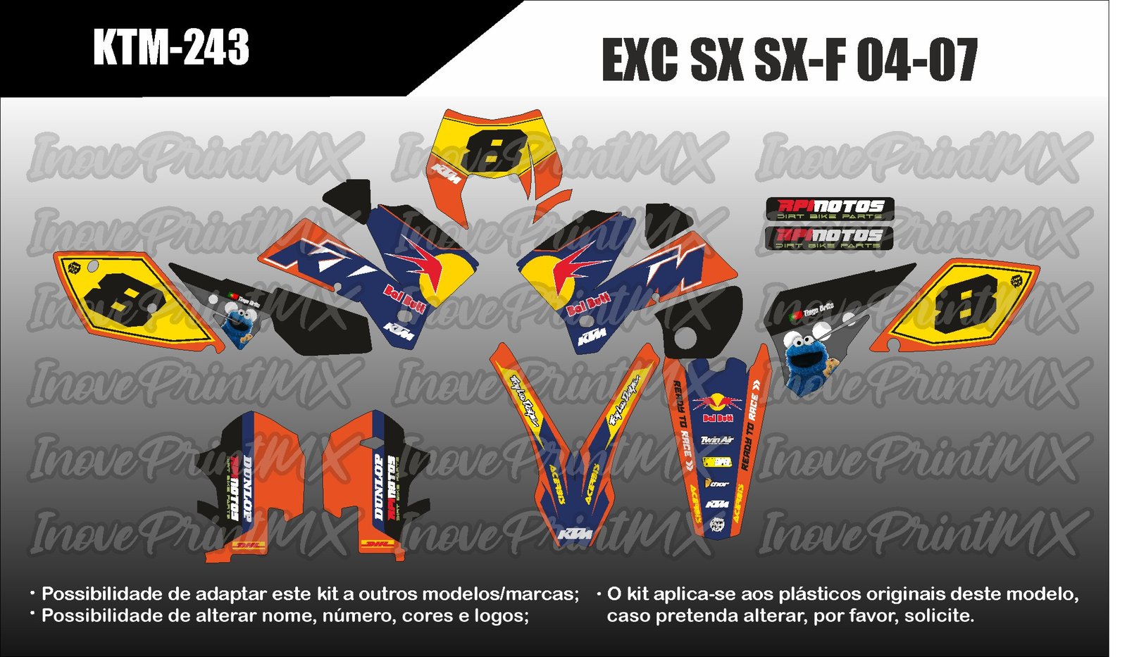 KTM EXC SX SX-F 04 - 07