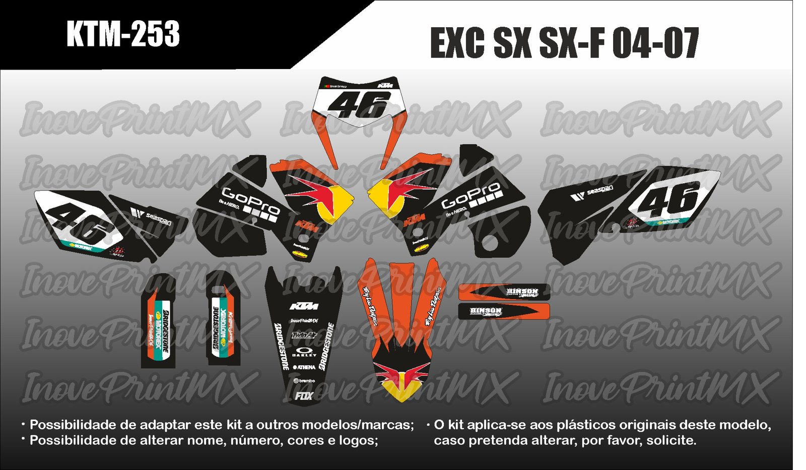 KTM EXC SX SX-F 04 - 07