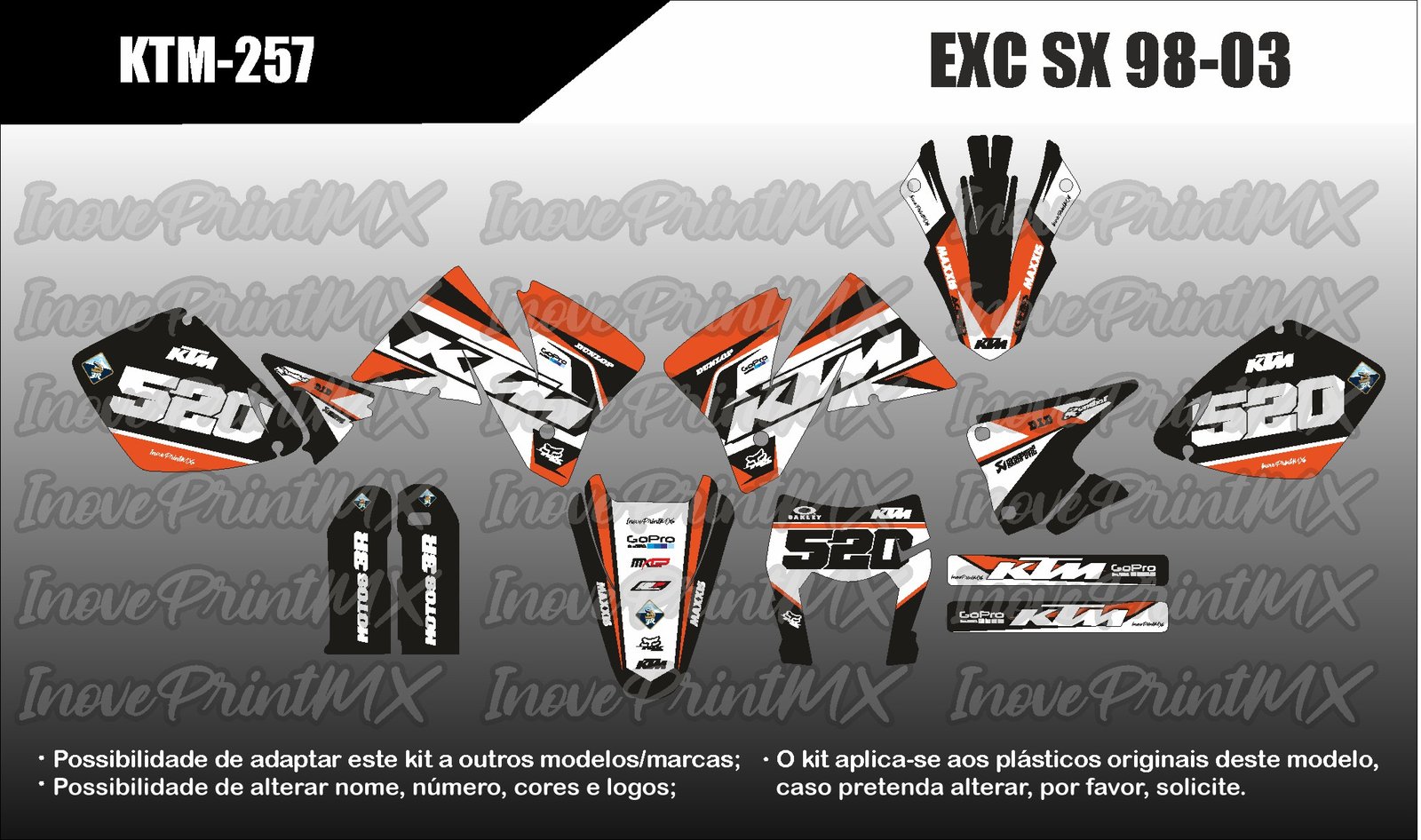 KTM EXC SX SX-F 98 - 03