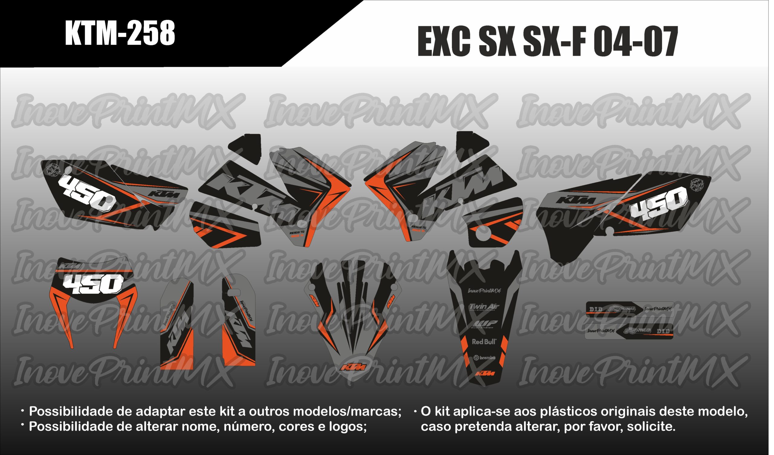 KTM EXC SX SX-F 04 - 07