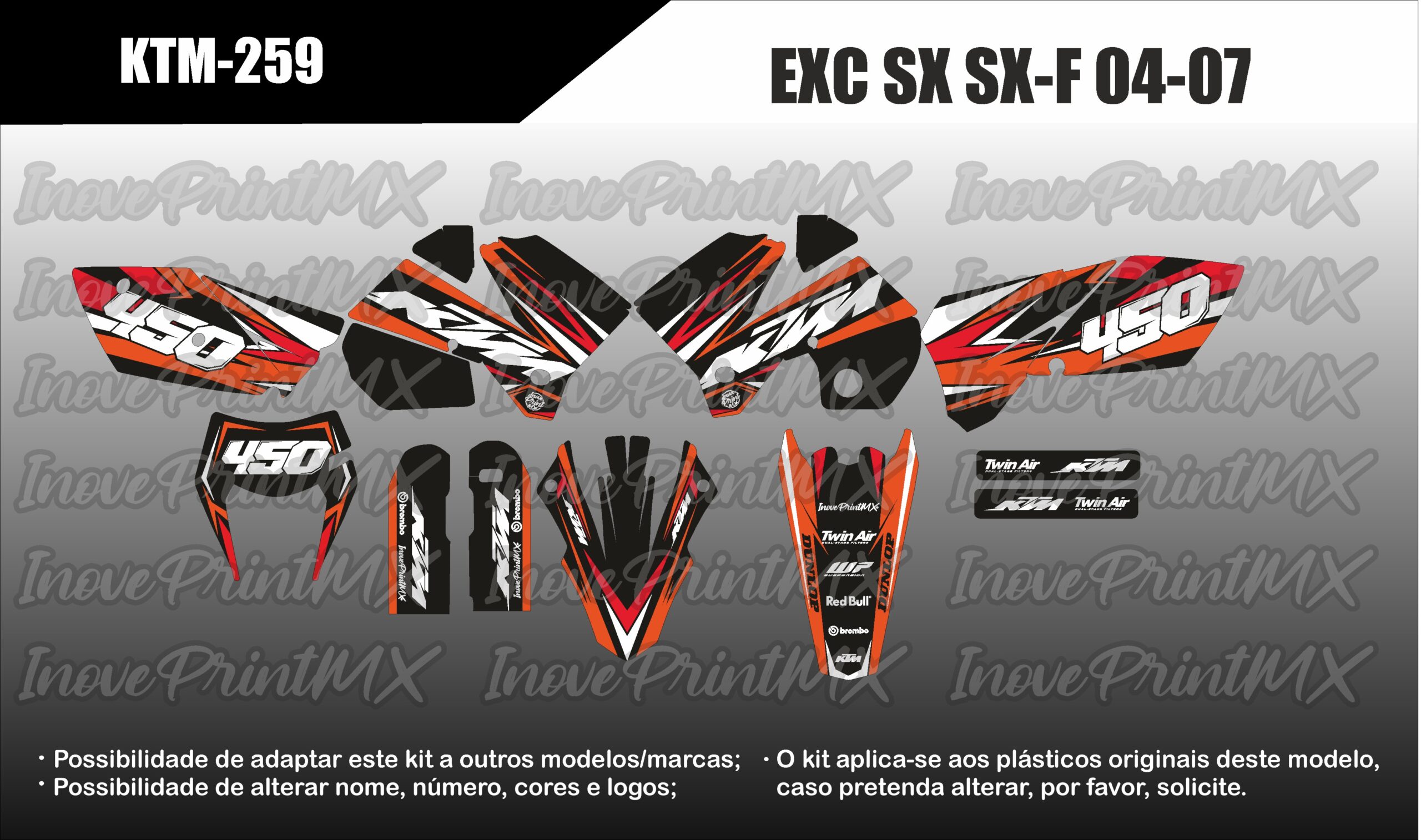 KTM EXC SX SX-F 04 - 07
