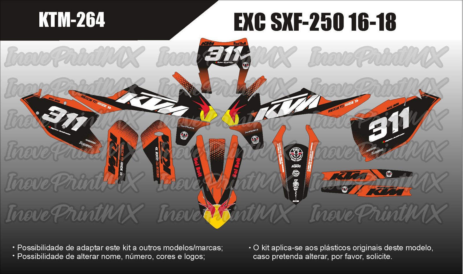 KTM EXC SX SX-F 16 - 18