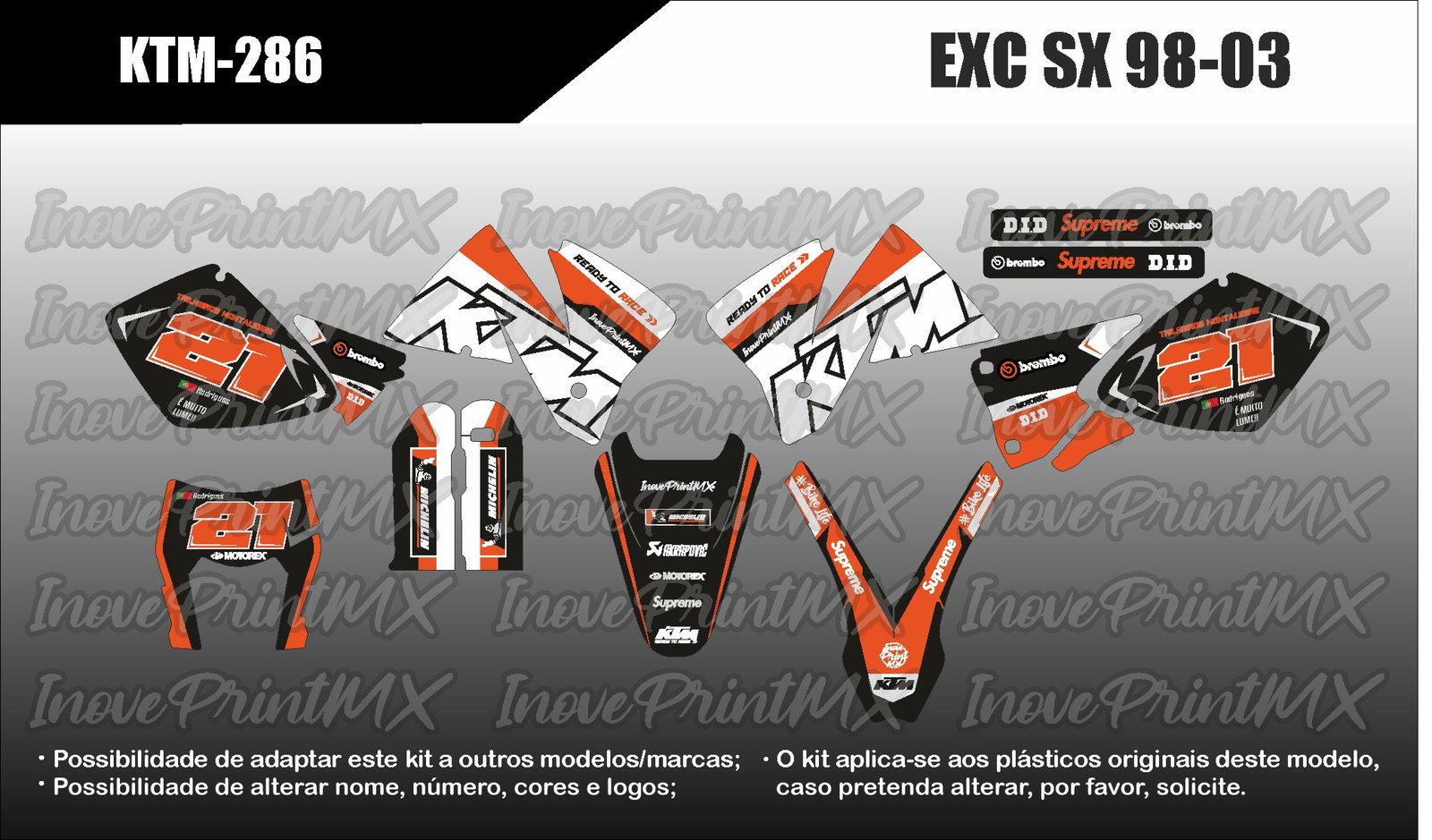 KTM EXC EXC-F SX SX-F 98 - 03