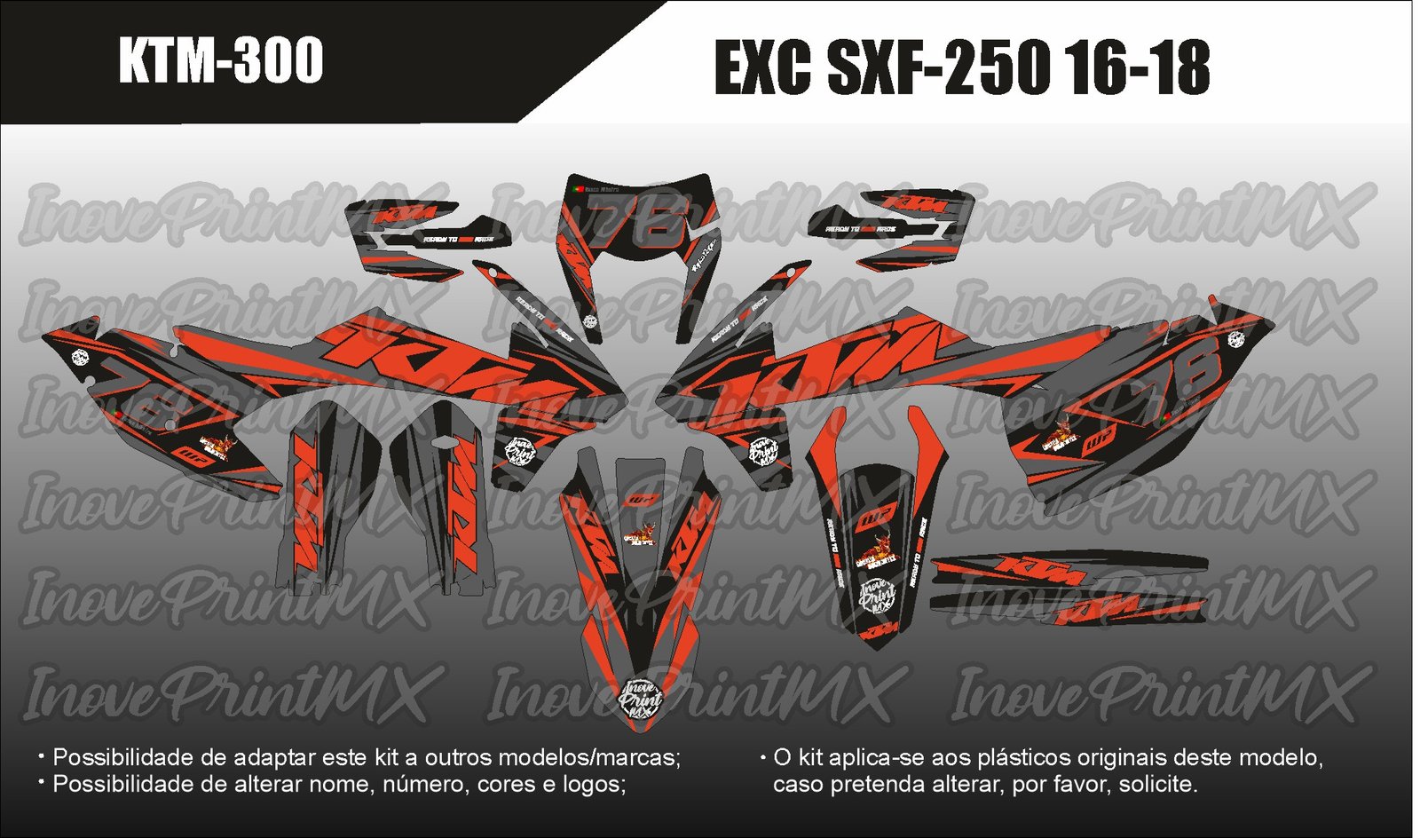 KTM EXC EXC-F SX SX-F 16 - 18