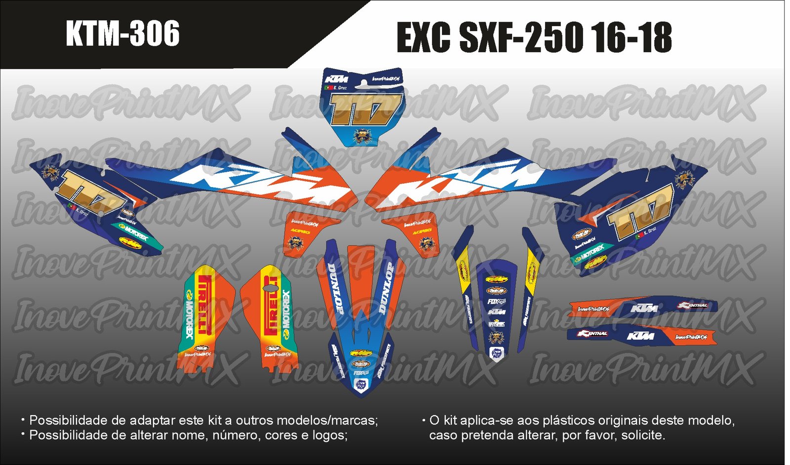 KTM EXC EXC-F SX SX-F 16 - 18