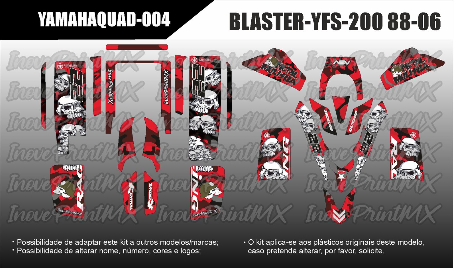 Quadriciclos BLASTER YFS-200 88 - 06