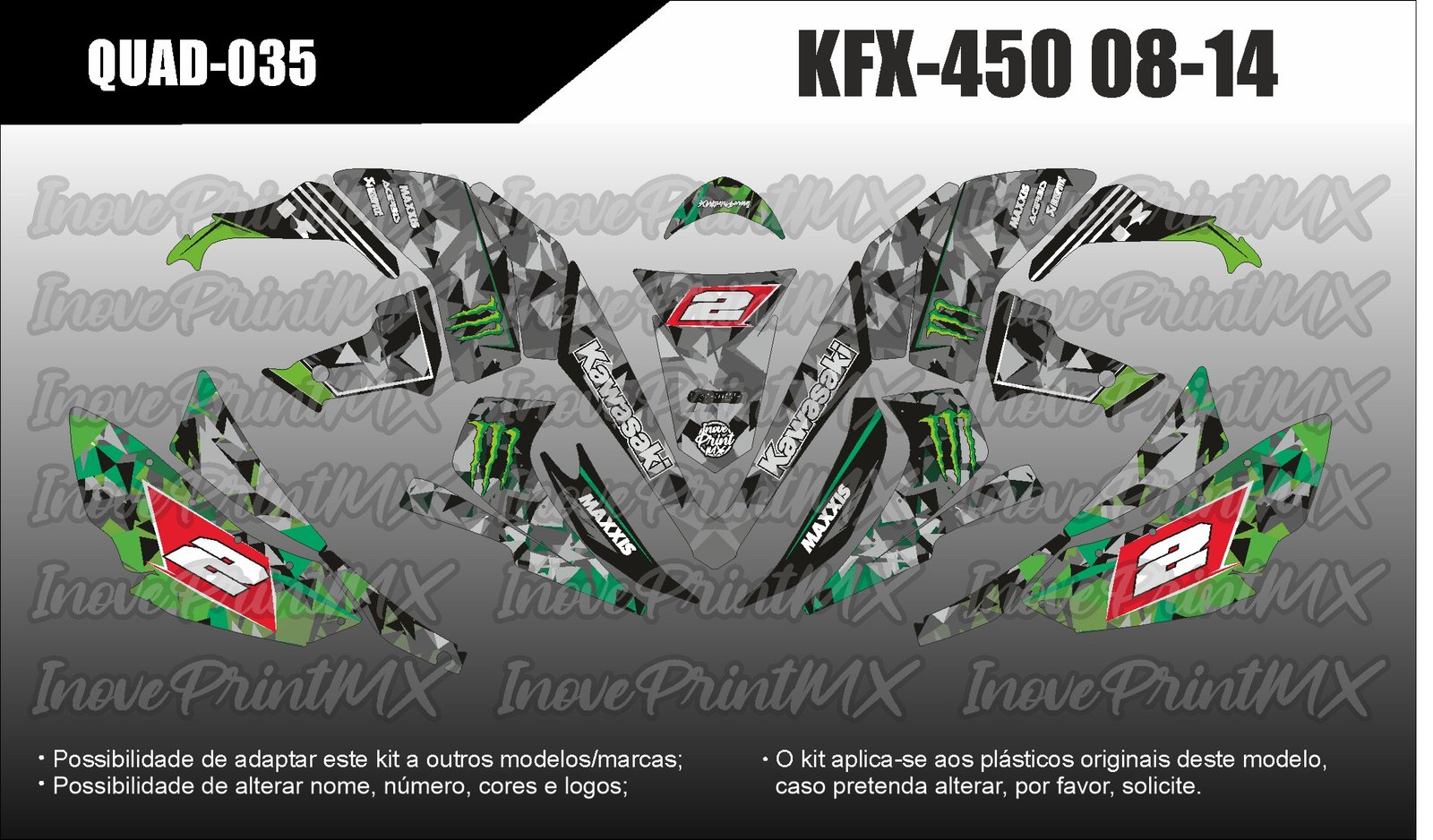 Quadriciclos KFX-450 08 - 14