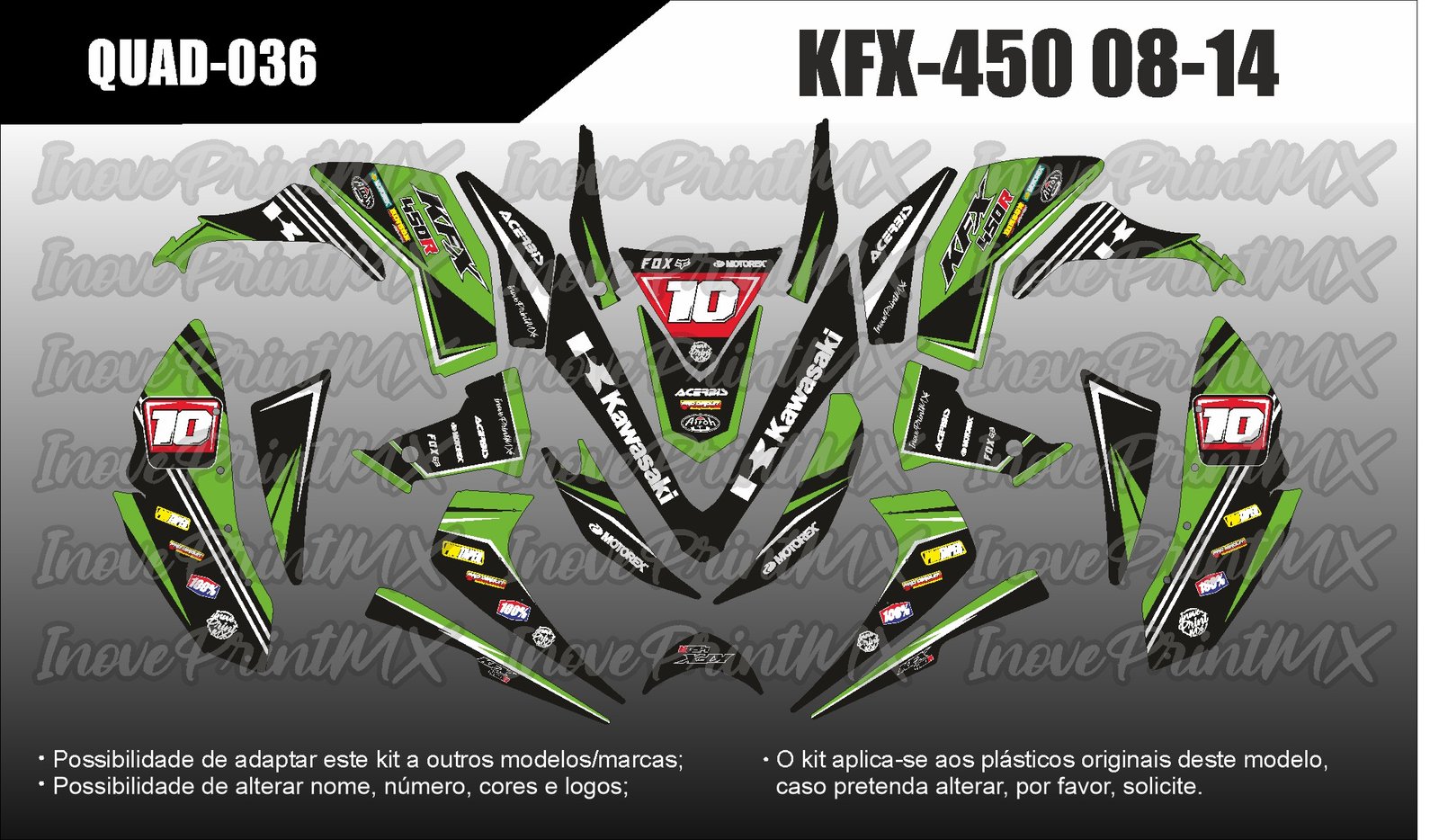 Quadriciclos KFX-450 08 - 14