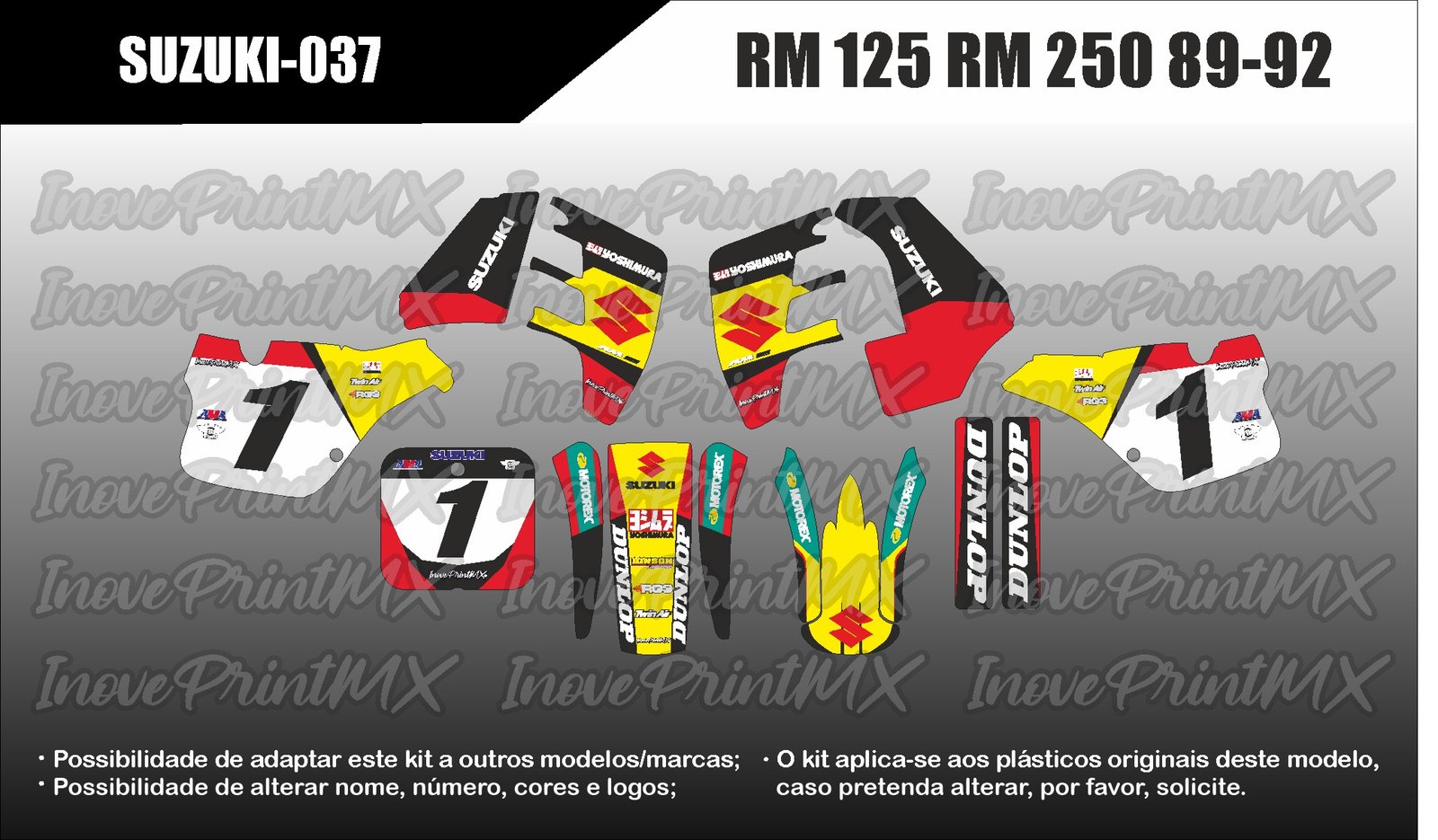 Suzuki RM-125 RM-250 89 - 92
