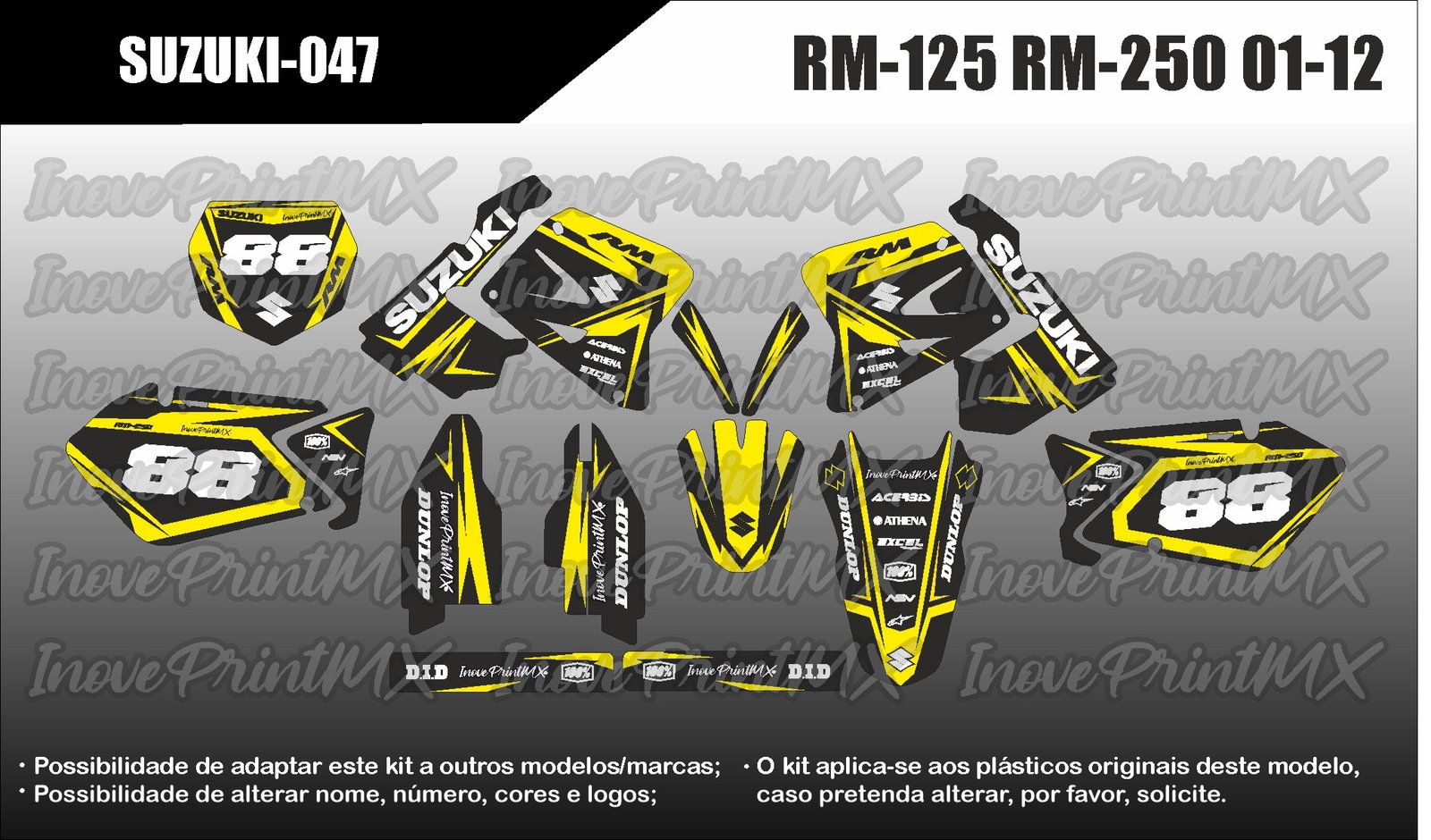 Suzuki RM-125 RM-250 01 - 12