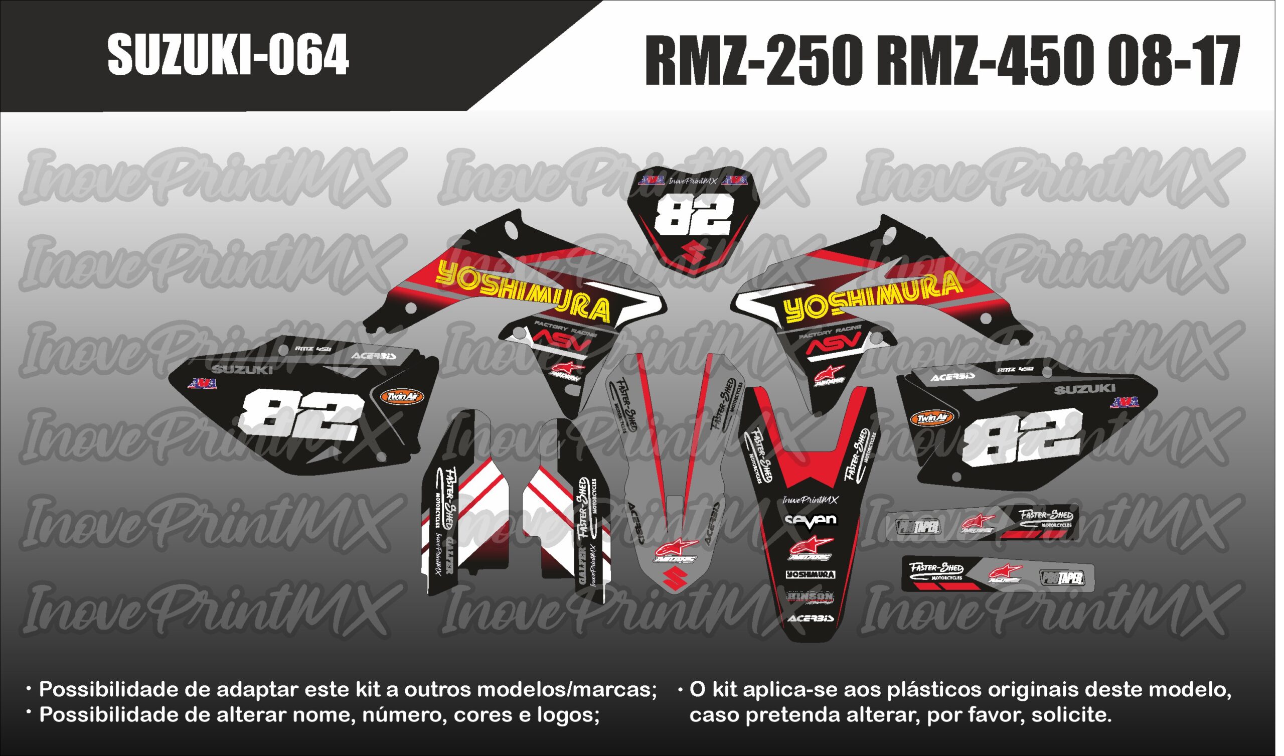 Suzuki RMZ-250 RMZ-450 08 - 17