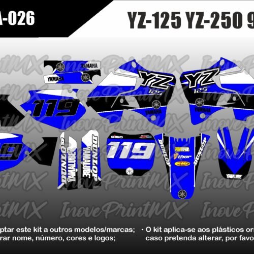 Yamaha YZ-125 YZ-250 96 - 01