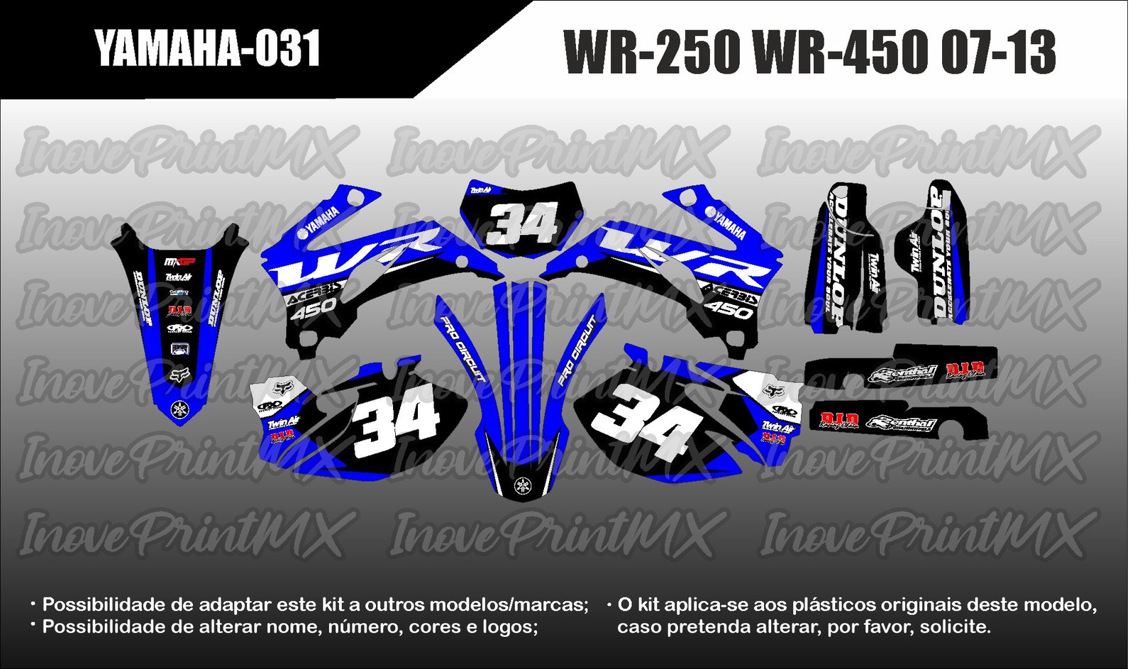 Yamaha WRF-250 WRF-450 07 - 13