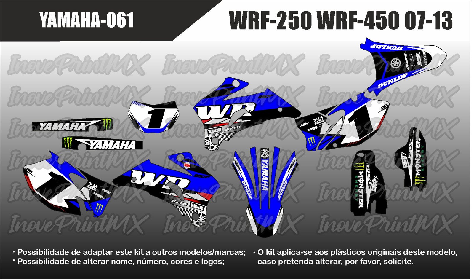 Yamaha WRF-250 WRF-450 07 - 13