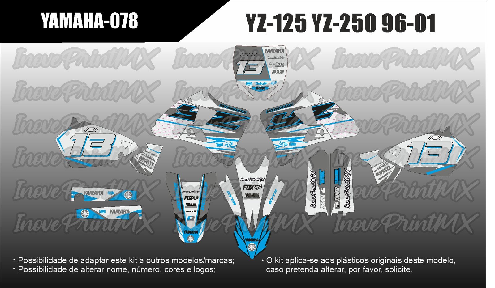 Yamaha YZ-125 YZ-250 96 - 01