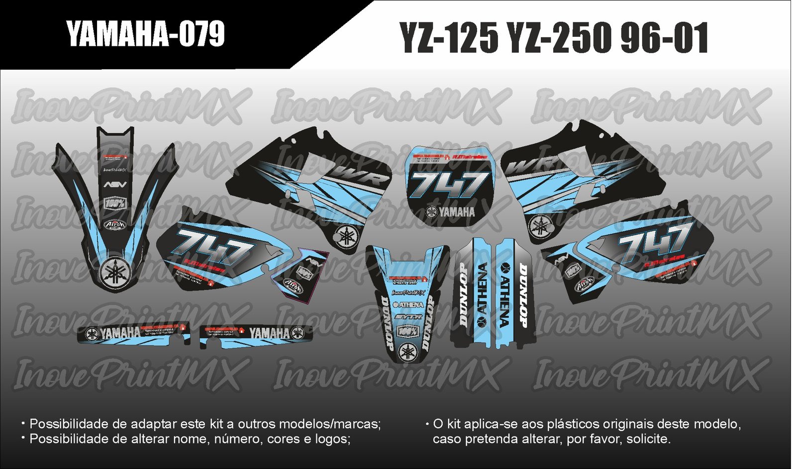 Yamaha YZ-125 YZ-250 96 - 01