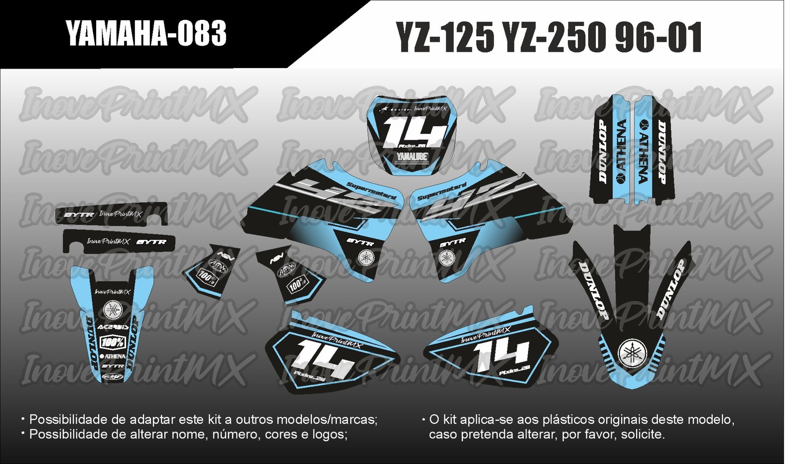 Yamaha YZ-125 YZ-250 96 - 01