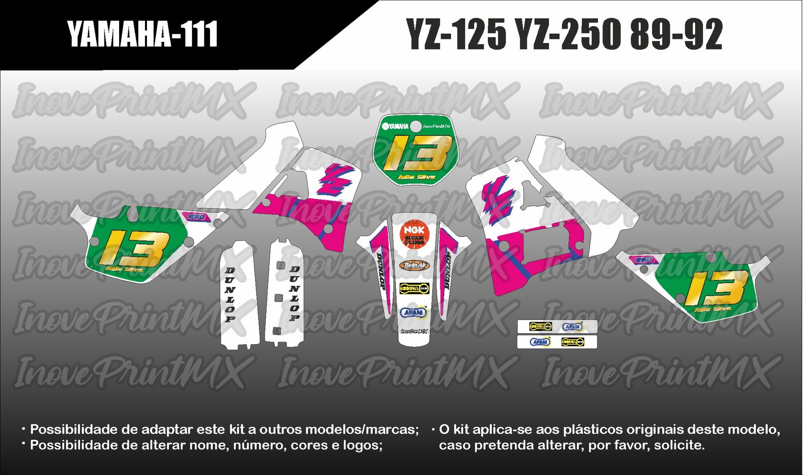 Yamaha YZ-125 YZ-250 89 - 92