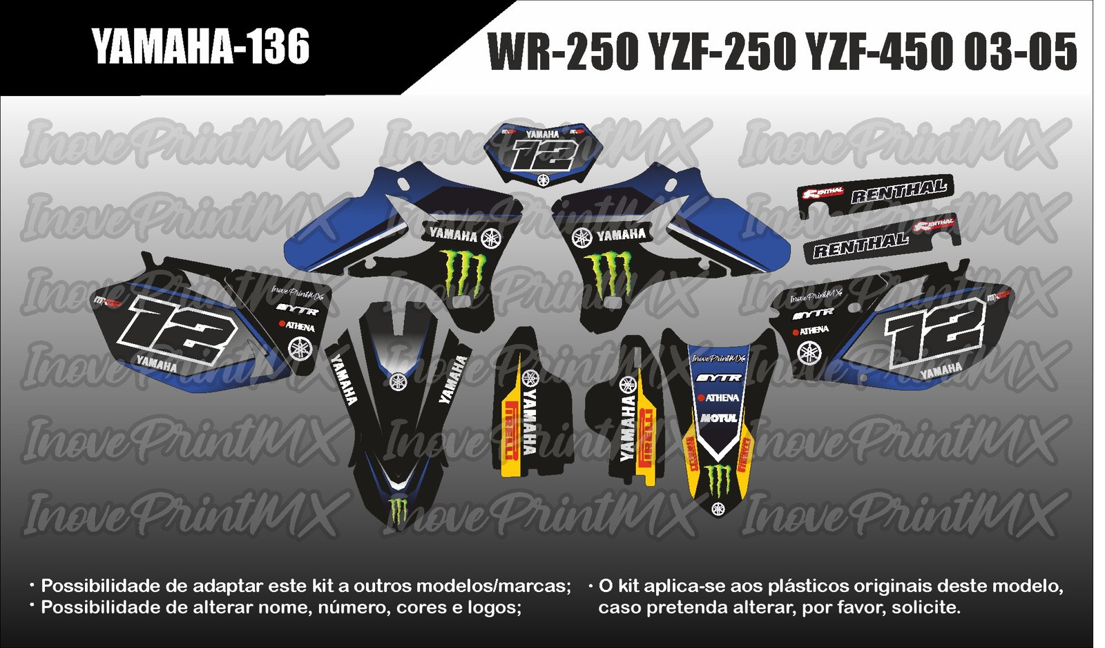 Yamaha WRF-250 YZF-250 YZF-450 03 - 05